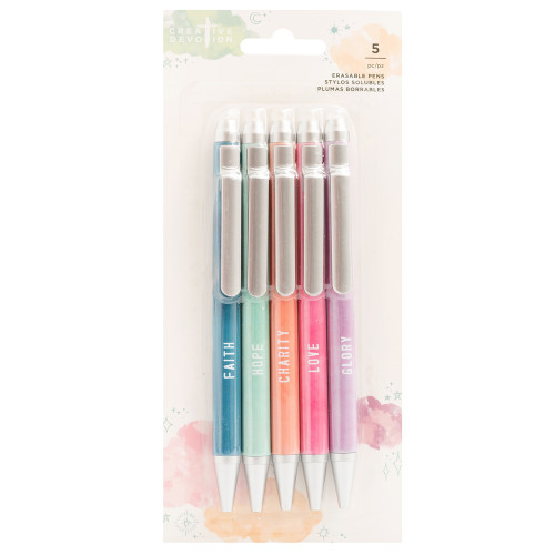 Creative Devotion Draw Near Erasable Fine Point Pens 5/Pkg-Assorted Colors - 34007156 - 718813438117