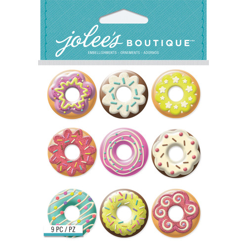 3 Pack - Jolee's Boutique Dimensional Stickers-Donuts - E5021946 - 015586969429