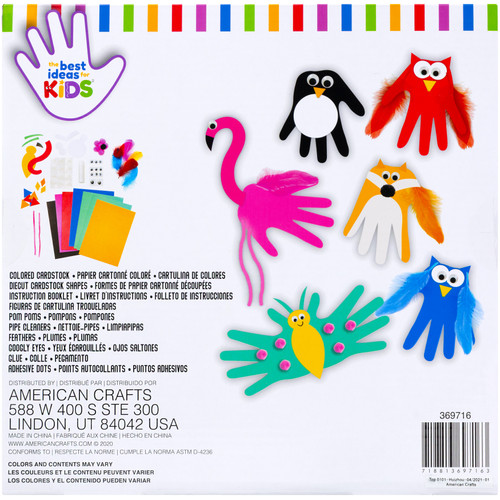 American Crafts Best Ideas For Kids Craft Kit-Handprint Crafts - 369716