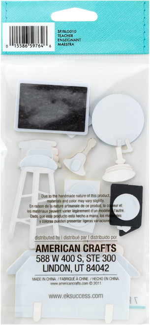 Jolee's Le Grande Dimensional Stickers-Teacher - JBLG010