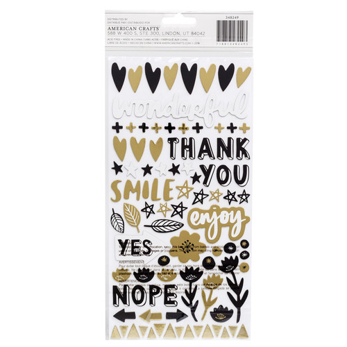 3 Pack - Amy Tan Shine On Thickers Stickers 180/Pkg-Miscellanea Phrase/Gold Foiled Chipboard - 348249 3 Pack - Amy Tan Shine On Thickers Stickers 180/Pkg-Miscellanea Phrase/Gold Foiled Chipboard - 348249