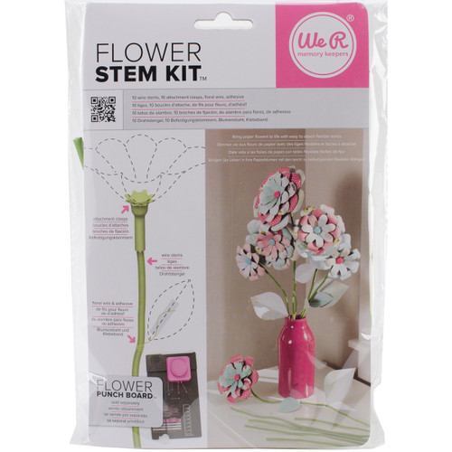 2 Pack - We R Memory Keepers Flower Stem Kit-Spring Green - 71343 - 633356713432