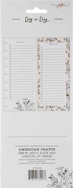 3 Pack - Maggie Holmes Day-To-Day Dbl-Sided Notepad 4.25"X11" 60/Pkg-Shopping & To-Do List - 373048