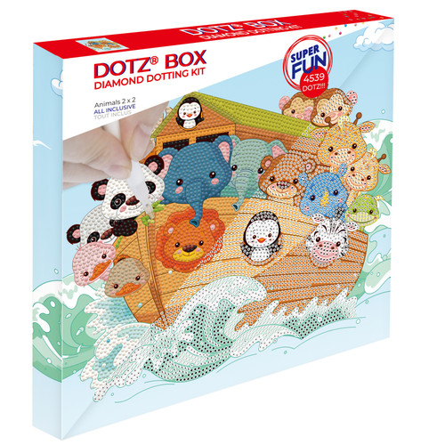 Diamond Dotz Diamond Art Box Kit 11"X11"-Animals 2 x 2 - DBX044 - 4895225924455