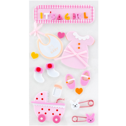3 Pack - Jolee's Stickers-Baby Girl - SPJH007