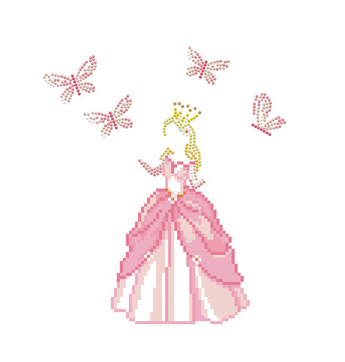 Diamond Dotz Diamond Art Box Kit 11"X11"-Princess Adventure - DBX045