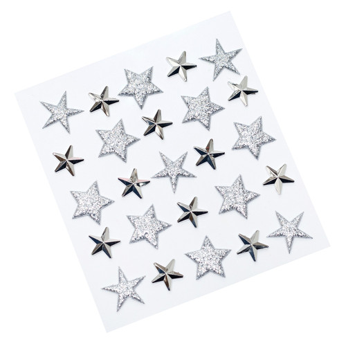 3 Pack - Jolee's Cabochon Dimensional Repeat Stickers-Silver Star - E5021846 3 Pack - Jolee's Cabochon Dimensional Repeat Stickers-Silver Star - E5021846