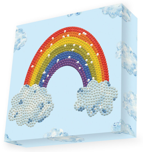 Diamond Dotz Diamond Art Box Kit 6"X6"-Rainbow Smile - DBX051 Diamond Dotz Diamond Art Box Kit 6"X6"-Rainbow Smile - DBX051