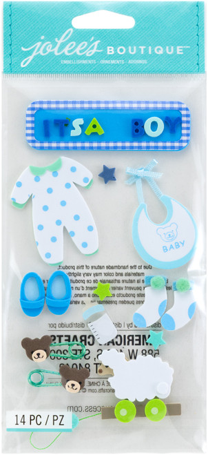 3 Pack - Jolee's Stickers-Baby Boy - SPJH006 - 015586638691