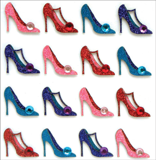 3 Pack - Jolee's Cabochon Dimensional Repeat Stickers-Pumps - E20757 - 015586891782