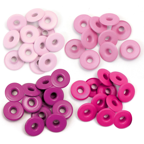 3 Pack - We R Eyelets Wide 40/Pkg-Pink - WER-EW-41592