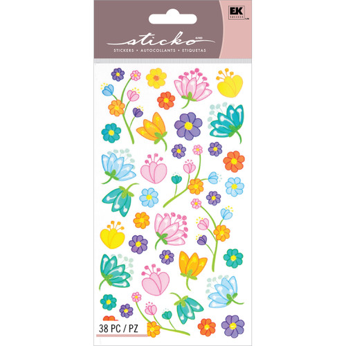 6 Pack - Sticko Stickers-Floral Jubilee - E5200097 - 015586960549