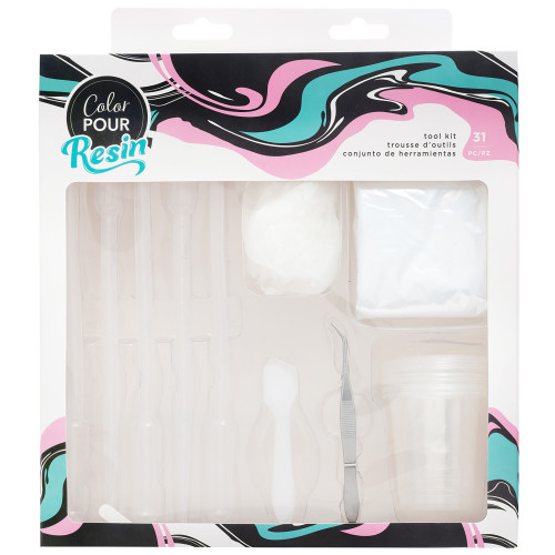 3 Pack - American Crafts Color Pour Resin Supply Kit 31/Pkg- - 359702 - 718813597029