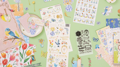 K&Company Antique Garden Paper Pad 6"x8"-36 Sheets - 30000080
