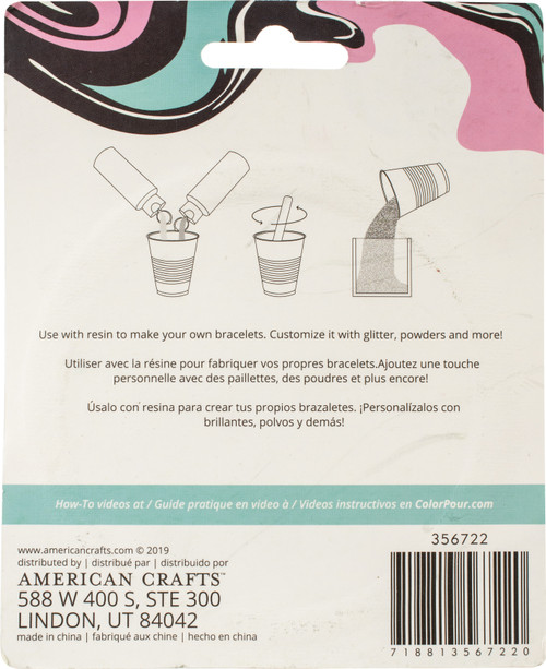 2 Pack - American Crafts Color Pour Resin Mold-Facet Bangle Bracelet - 356722 2 Pack - American Crafts Color Pour Resin Mold-Facet Bangle Bracelet - 356722