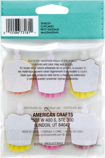 3 Pack - Jolee's Boutique Dimensional Stickers-Cupcakes - SPJB-329