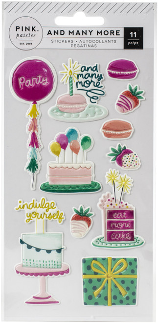 3 Pack - And Many More Embossed Puffy Stickers 11/Pkg- - PP311053 - 718813110532