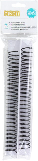 4 Pack - We R Cinch Spiral 1"X12" 2/Pkg-Black - CS1-71089 - 633356710899