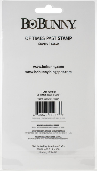 3 Pack - BoBunny Stamps-Of Times Past - 7311087