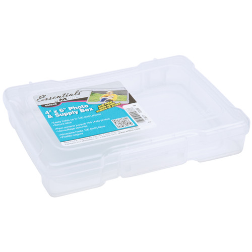 4 Pack - ArtBin Photo & Supply Box-6.625"X4.75"X1.25" Translucent - 6946AB - 071617024888