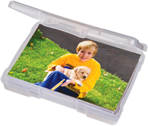 4 Pack - ArtBin Photo & Supply Box-6.625"X4.75"X1.25" Translucent - 6946AB 4 Pack - ArtBin Photo & Supply Box-6.625"X4.75"X1.25" Translucent - 6946AB