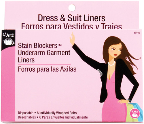 3 Pack - Dritz Disposable Stain Blockers Underarm Garment Liners-6 Pair - 53005 - 072879268171