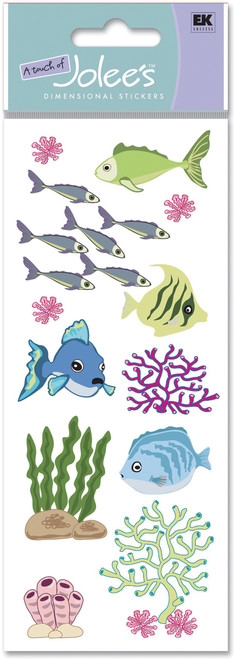 3 Pack - Jolee's Dimensional Stickers-Fish & Coral - SPJJ-161 - 015586717655