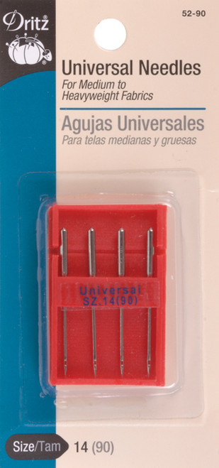 6 Pack - Dritz Universal Machine Needles 4/Pkg-Size 14/90 - 52-90 - 072879100822