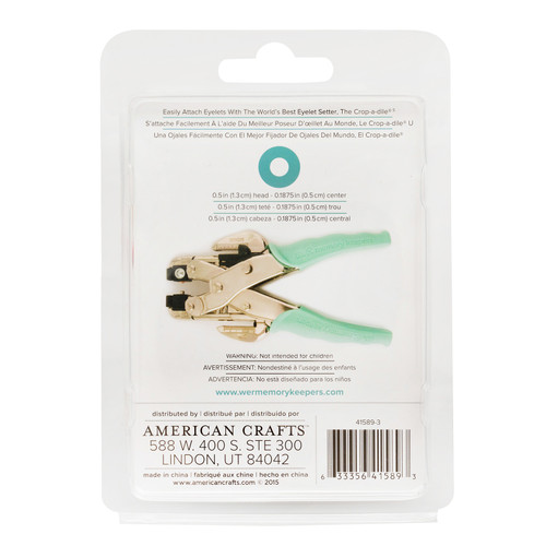 3 Pack - We R Eyelets Wide 40/Pkg-Aqua - WER-EW-41589