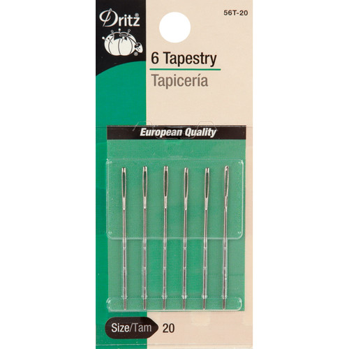 6 Pack - Dritz Tapestry Hand Needles 6/Pkg-Size 24/26 - 56T-24/26 - 072879101096