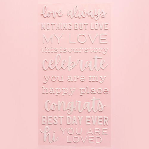 3 Pack - Pebbles Lovely Moments Thickers Stickers 156/Pkg-Phrase/Puffy - PB736829 3 Pack - Pebbles Lovely Moments Thickers Stickers 156/Pkg-Phrase/Puffy - PB736829