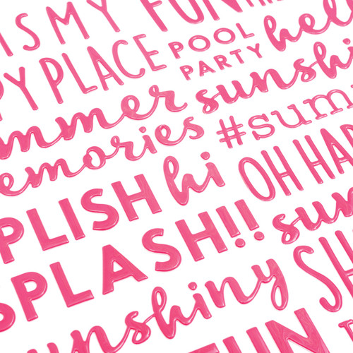 3 Pack - Sun & Fun Thickers Stickers 118/Pkg-Phrase/Puffy - PB736877