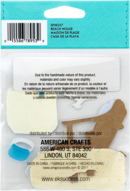 3 Pack - Jolee's Boutique Dimensional Stickers-Beach House - SPJB-557