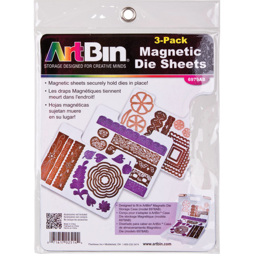 2 Pack - ArtBin Magnetic Sheets 3/Pkg-7.325"X9.125" - 6979AB - 071617025144