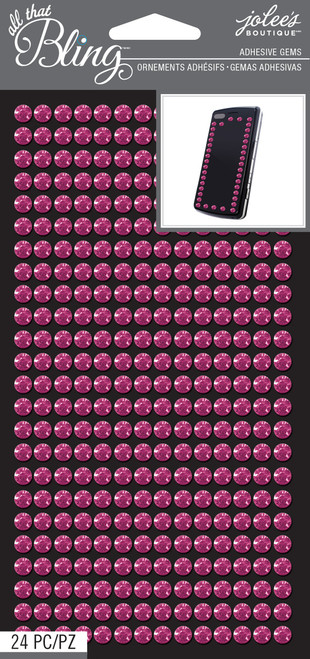 3 Pack - Jolee's Boutique All That Bling Adhesive Gems 24/Pkg-Pink - 5050895 - 015586818819 3 Pack - Jolee's Boutique All That Bling Adhesive Gems 24/Pkg-Pink - 5050895 - 015586818819