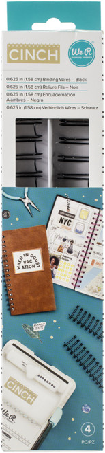 3 Pack - We R Cinch Wires .625" 4/Pkg-Black - WR58-61274 - 633356612742