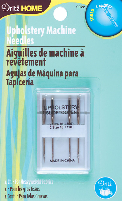 6 Pack - Dritz Home Upholstery Machine Needles 4/Pkg-Sizes 16/100 (2) & 18/110 (2) - 9022 - 072879115314