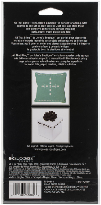 3 Pack - Jolee's Boutique All That Bling Adhesive Gems 24/Pkg-Purple - 5050896