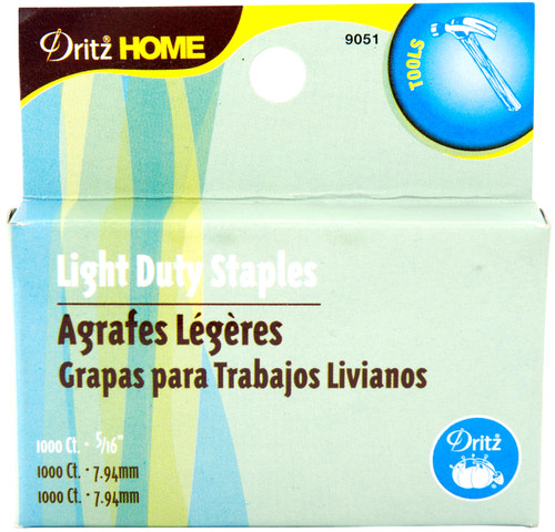 3 Pack - Dritz Home Light Duty Refill Staples 5/16" 1000/Pkg- - 9051 - 072879118902