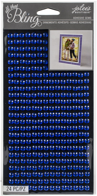 3 Pack - Jolee's Boutique All That Bling Adhesive Gems 24/Pkg-Cobalt - 5050897 - 015586818833