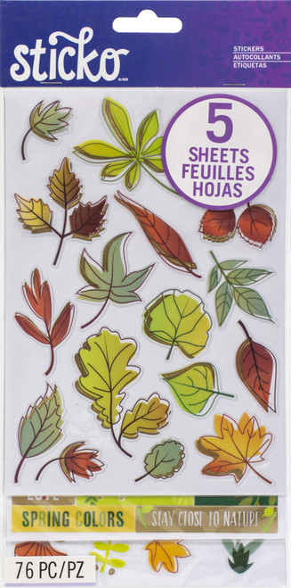 3 Pack - Sticko Themed Flip Pack Stickers 76/Pkg-Nature - 52-60178 - 015586998177