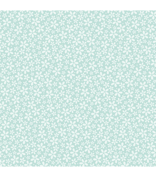 12 Pack - Core'dinations Core Basics Patterned Cardstock 12"X12"-Aqua Flower - 320011