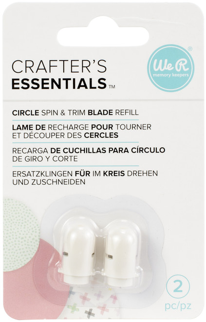 3 Pack - We R Memory Keepers Circle Spin & Trim Refill Blades 2/Pkg-FOR WR660091 - WR660327 - 633356603276