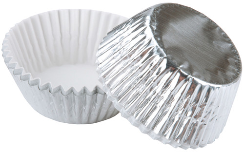 6 Pack - Wilton Standard Baking Cups 24/Pkg-Silver Foil - W415207 - 070896415271