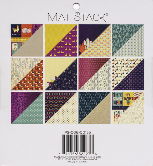 3 Pack - DCWV Specialty Card Stack 6"X6" 24/Pkg-No Prob Llama - PS006155 - 611356322236