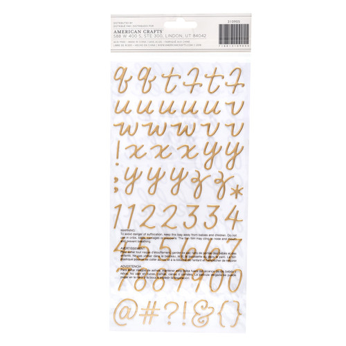 3 Pack - Again & Again Thickers Stickers 5.5"X11" 145/Pkg-Simplicity Alpha/Puffy - 310905