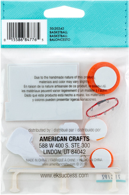 3 Pack - Jolee's Boutique Dimensional Stickers-Basketball - E5020242