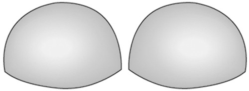 3 Pack - Dritz Molded Foam Bra Cups-Fits B/C Cup - 53069-BC