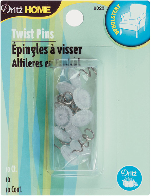 6 Pack - Dritz Home Twist Pins 10/Pkg-Clear - 9023 - 072879115321