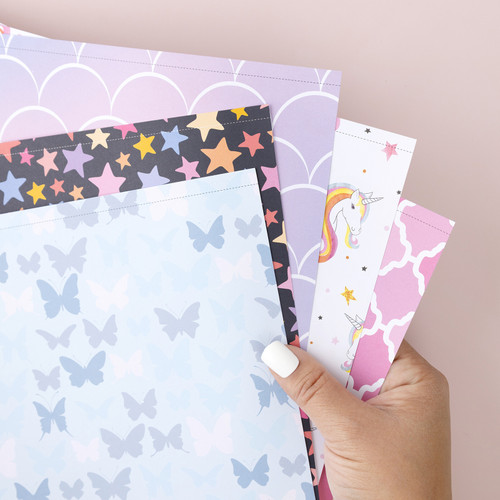 3 Pack - Colorbok 68lb Designer Single-Sided Paper 12"X12" 50/Pkg-Fairy Tale, 25 Designs/2 Each - 74333